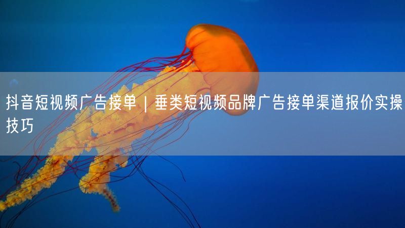 抖音短视频广告接单｜垂类短视频品牌广告接单渠道报价实操技巧