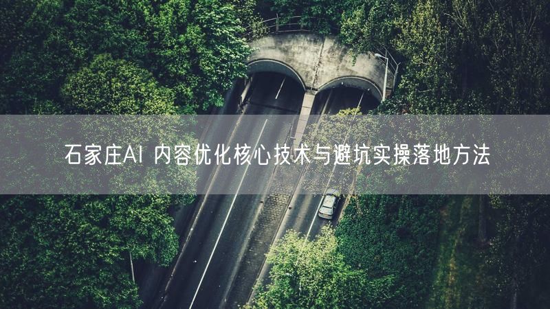 石家庄AI 内容优化核心技术与避坑实操落地方法