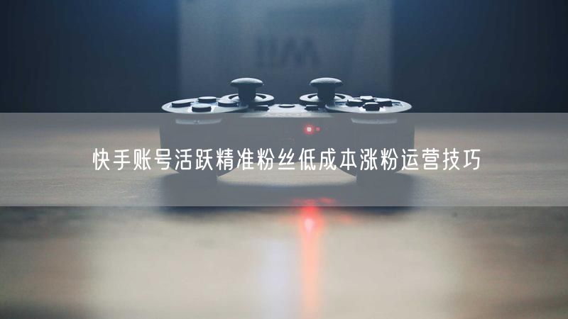 快手账号活跃精准粉丝低成本涨粉运营技巧