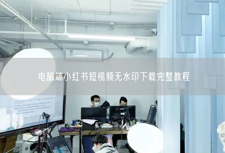 电脑端小红书短视频无水印下载完整教程