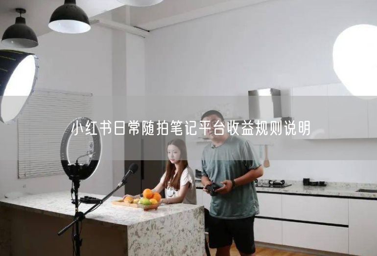 小红书日常随拍笔记平台收益规则说明
