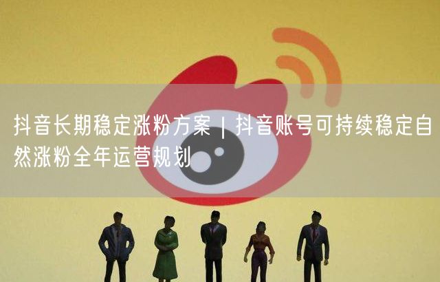 抖音长期稳定涨粉方案|抖音账号可持续稳定自然涨粉全年运营规划