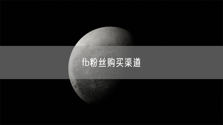 fb粉丝购买渠道